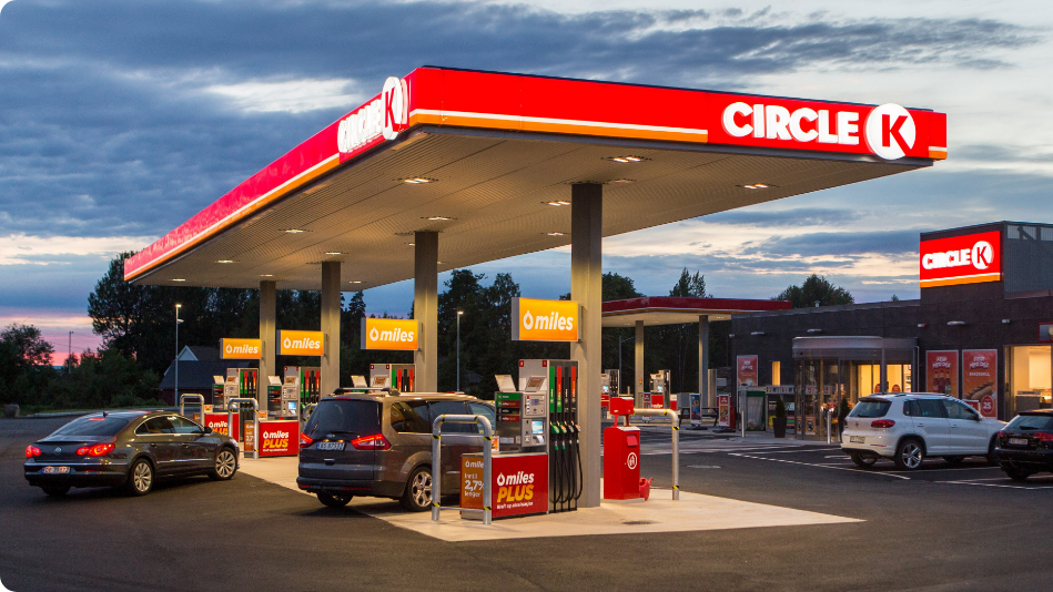 Rabatt på drivstoff hos Circle K bensinstasjon